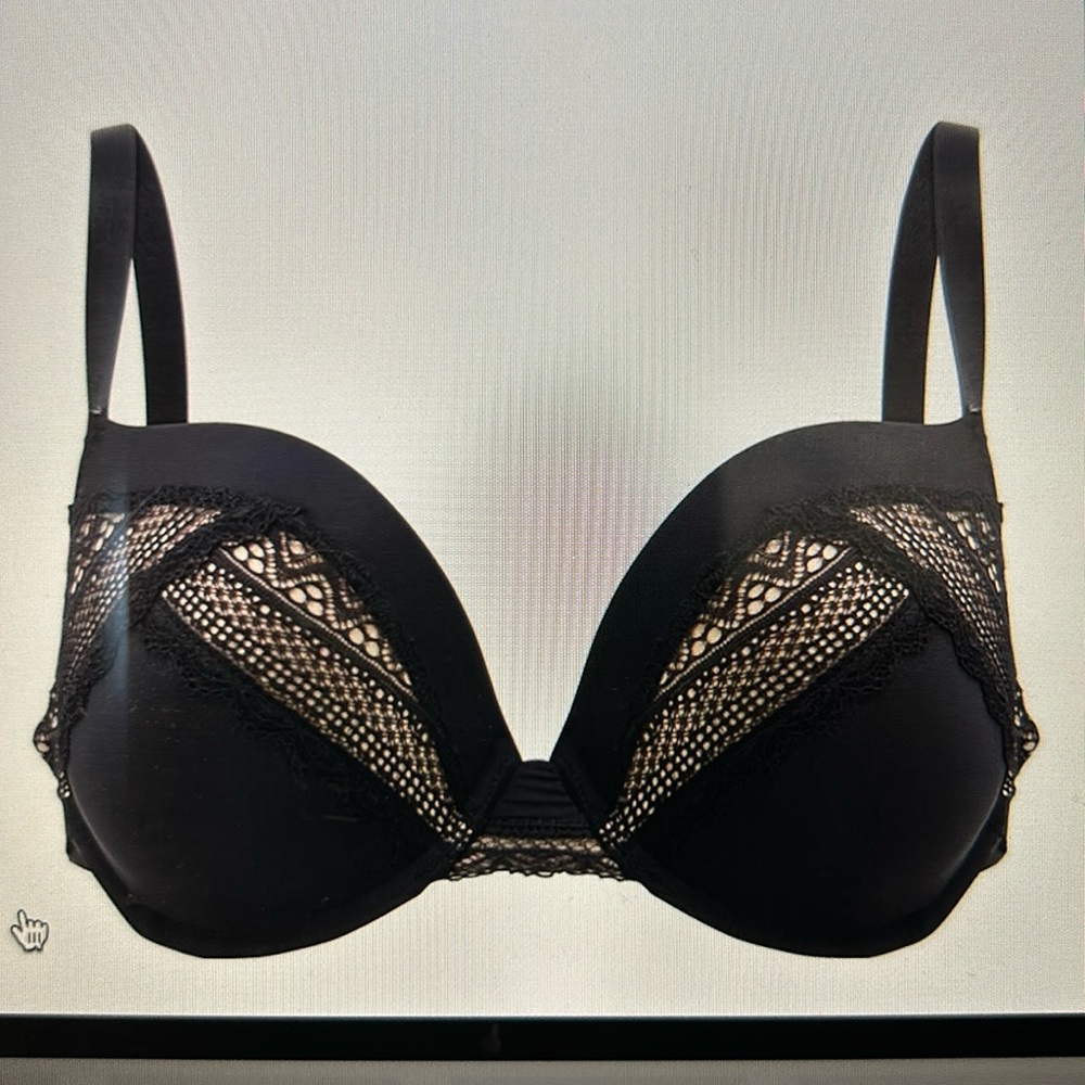 PANACHE Black Women's Aria Plunge Bra Black/Nude